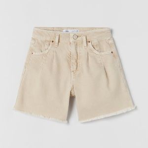 Zara denim cut off shorts in ecru - BRAND NEW NEVER BEEN WORN